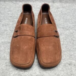 Aerosoles Women’s Size 7.5 Brown Suede Loafer Style Shoes Preppy